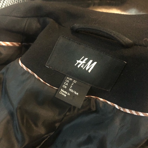 H&M Jackets & Coats Hm Black Blazer Size 2 Poshmark
